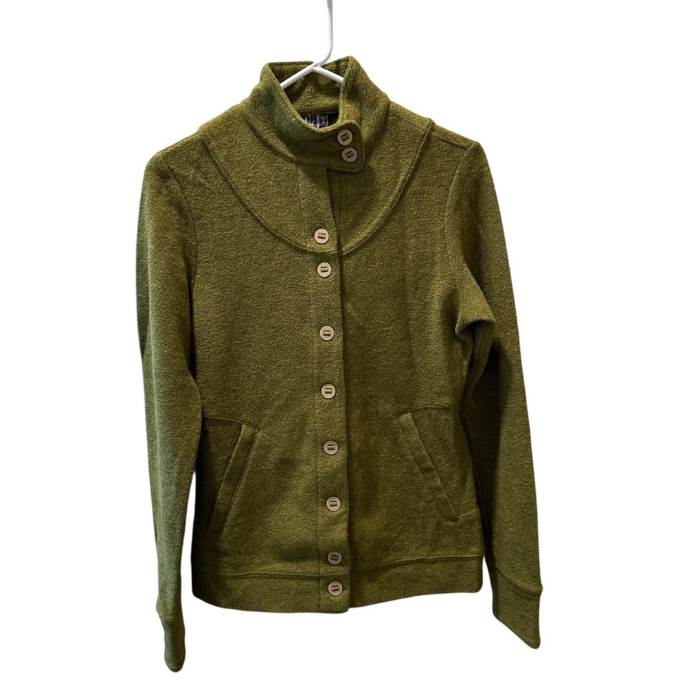 IBEX CARRIE MERINO WOOL BUTTON UP JACKET - Picture 2 of 10